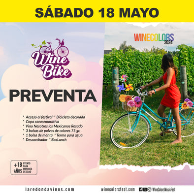 (Wine Bike) Wine Colors Music Fest - Sábado, 18 de mayo de 2024