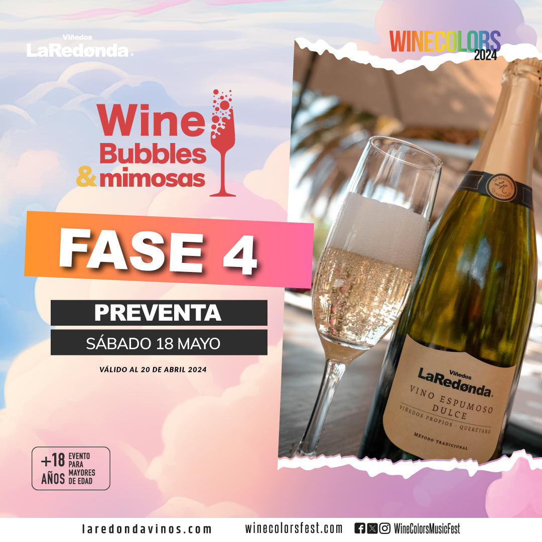 (Wine Bubbles & Mimosas) Wine Colors Music Fest - Sábado, 18 de mayo de 2024