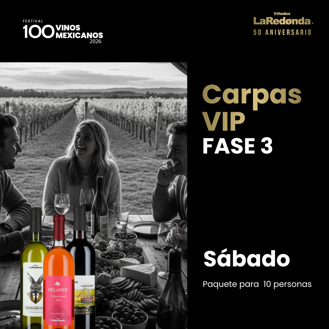 (Carpa VIP) 100 Vinos Mexicanos 2026 -  Sábado, 28 de febrero