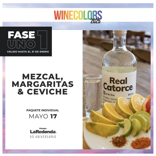 (Mezcal, Margaritas & Ceviche) Wine Colors Music Fest - Sábado, 17 de mayo de 2025