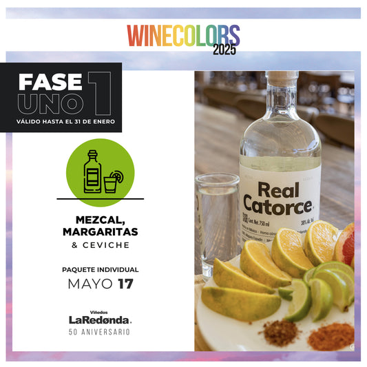 (Mezcal, Margaritas & Ceviche) Wine Colors Music Fest - Sábado, 17 de mayo de 2025