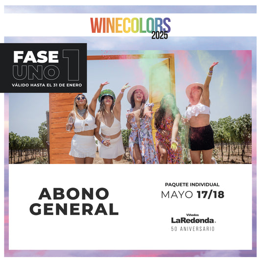 Abono General Wine Colors Music Fest 2025