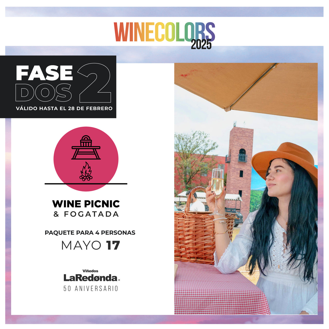 (Wine Picnic & Fogatada) Wine Colors Music Fest - Sábado, 17 de mayo de 2025