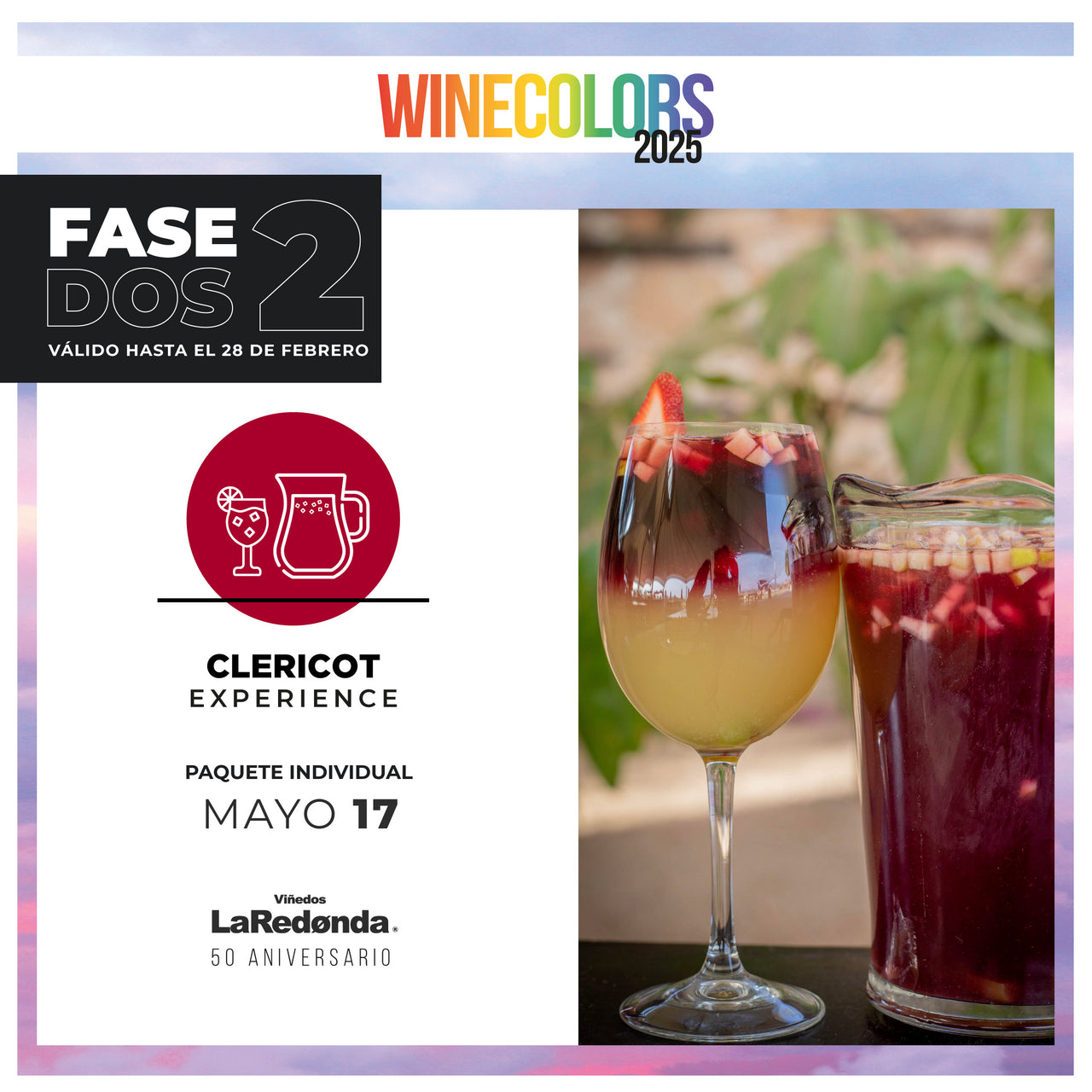 (Clericot Experience 2) Wine Colors Music Fest - Sábado, 17 de mayo de 2025