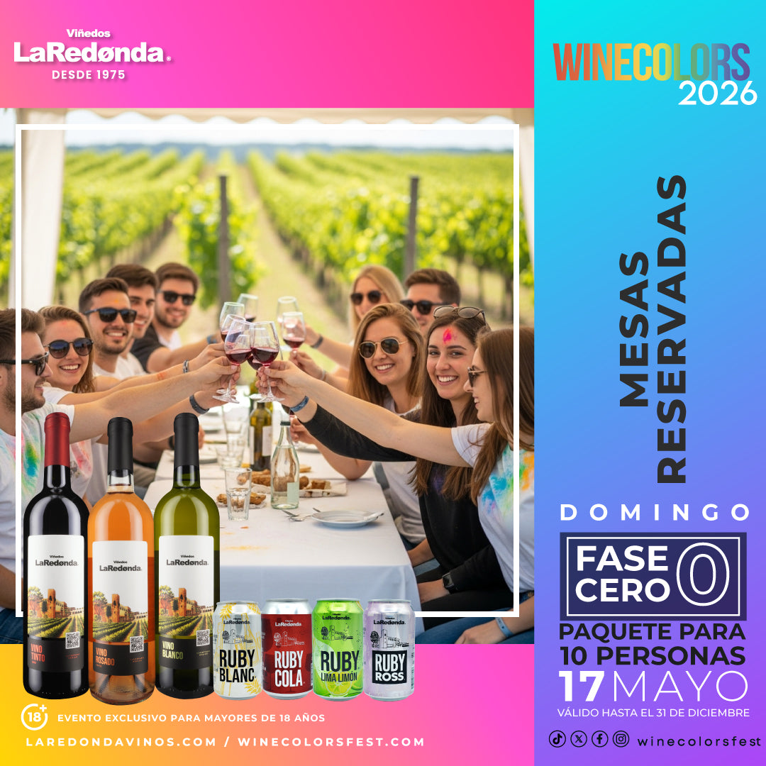 (Mesa Reservada) Wine Colors Music Fest 2026 - Domingo, 17 de mayo