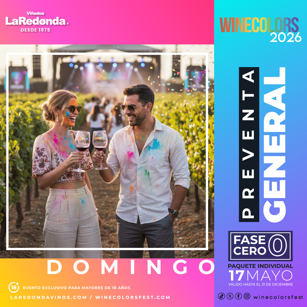 (Preventa General) Wine Colors Music Fest 2026 - Domingo, 17 de mayo
