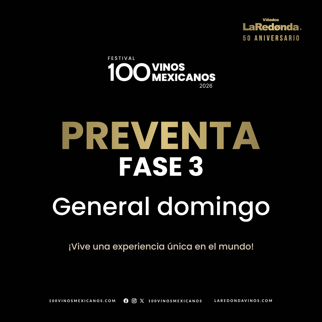 (Preventa General) 100 Vinos Mexicanos 2026 -  Domingo, 1 de marzo