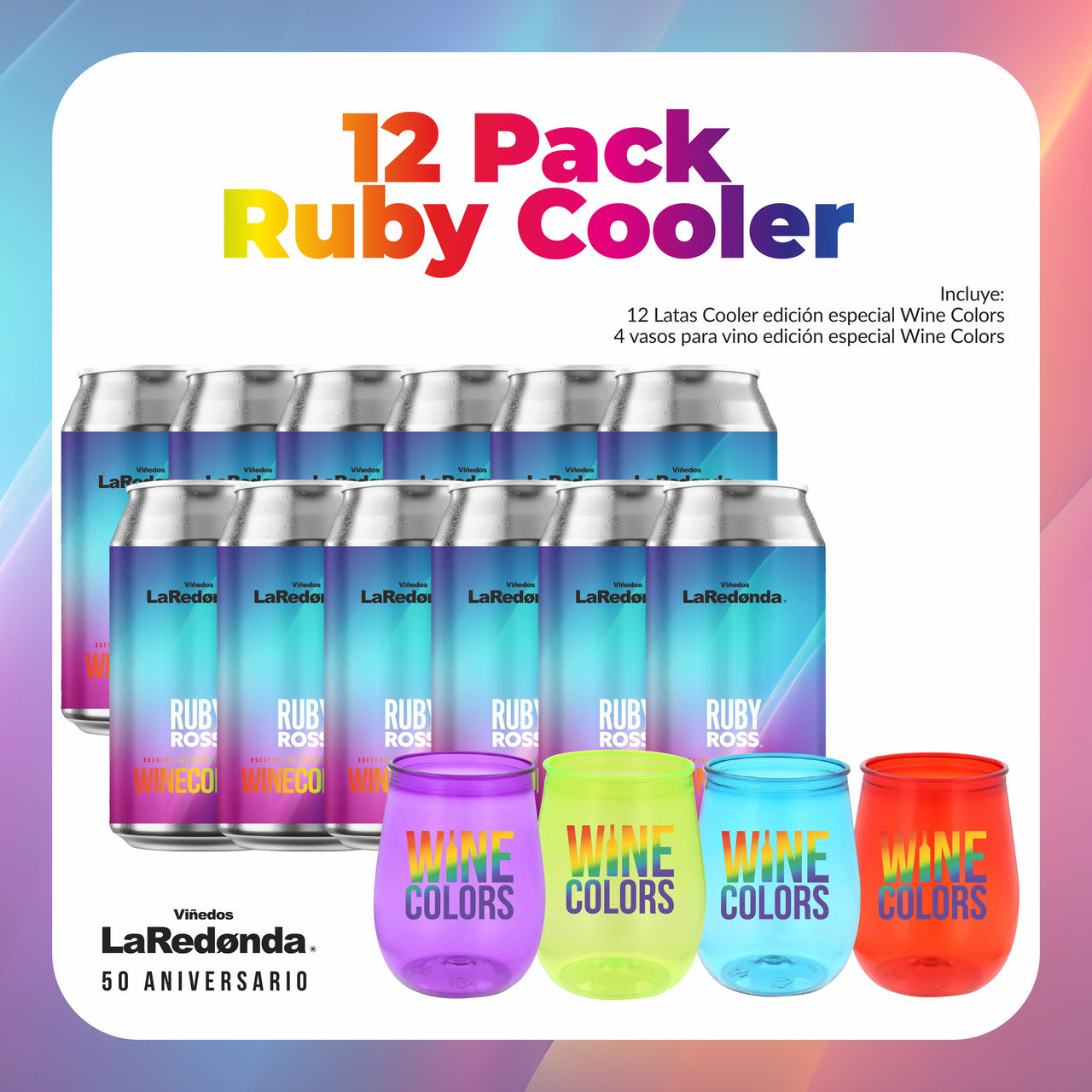 Wine Colors Cooler 12 Pack