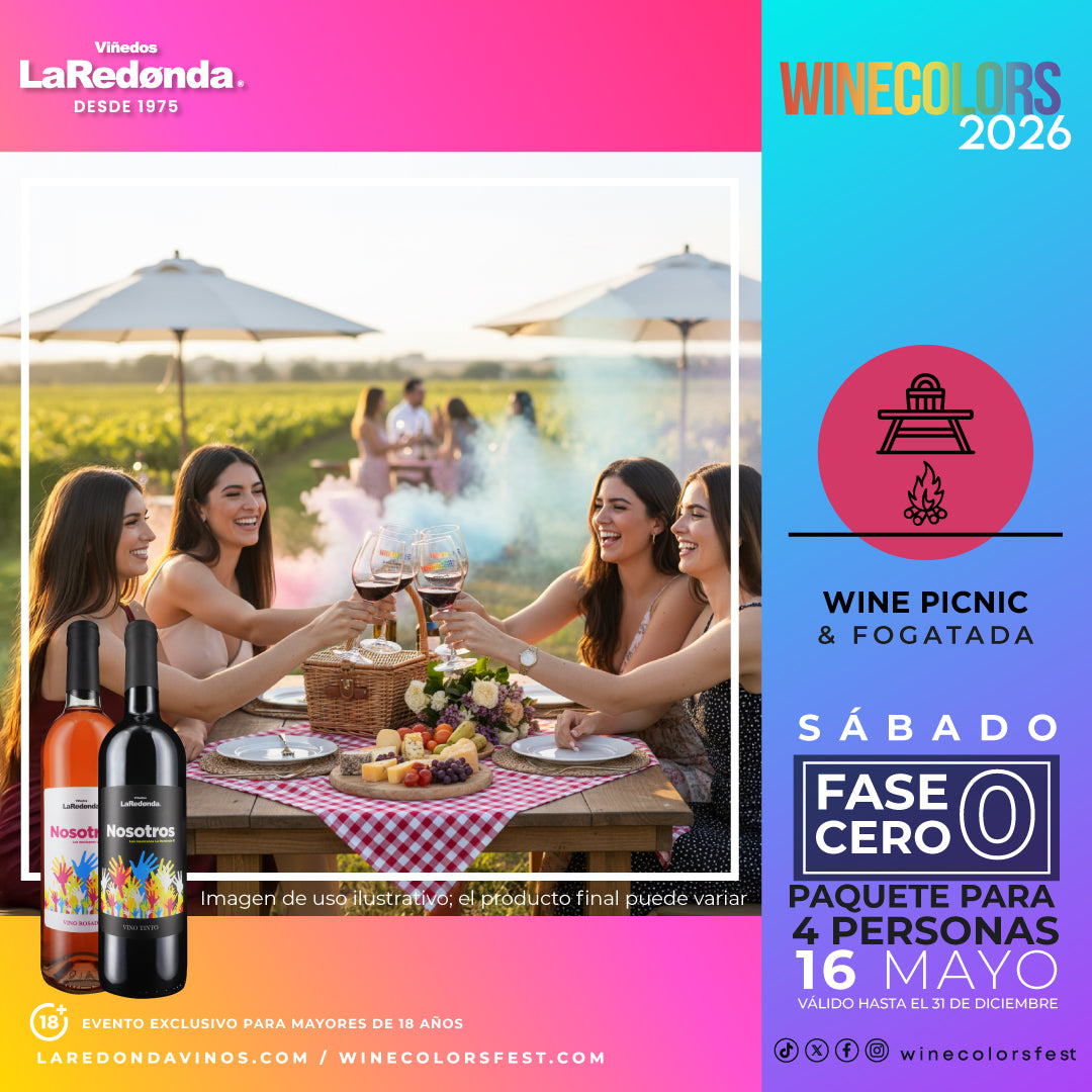 (Wine Picnic & Fogatada) Wine Colors Music Fest 2026 - Sábado, 16 de mayo
