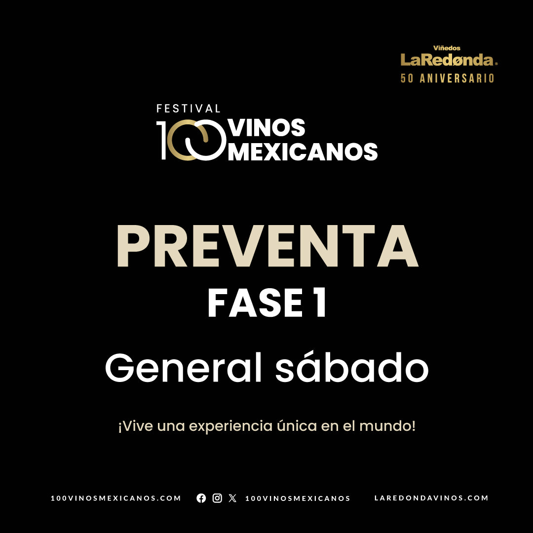 (Preventa General) 100 Vinos Mexicanos 2026 -  Sábado, 28 de febrero