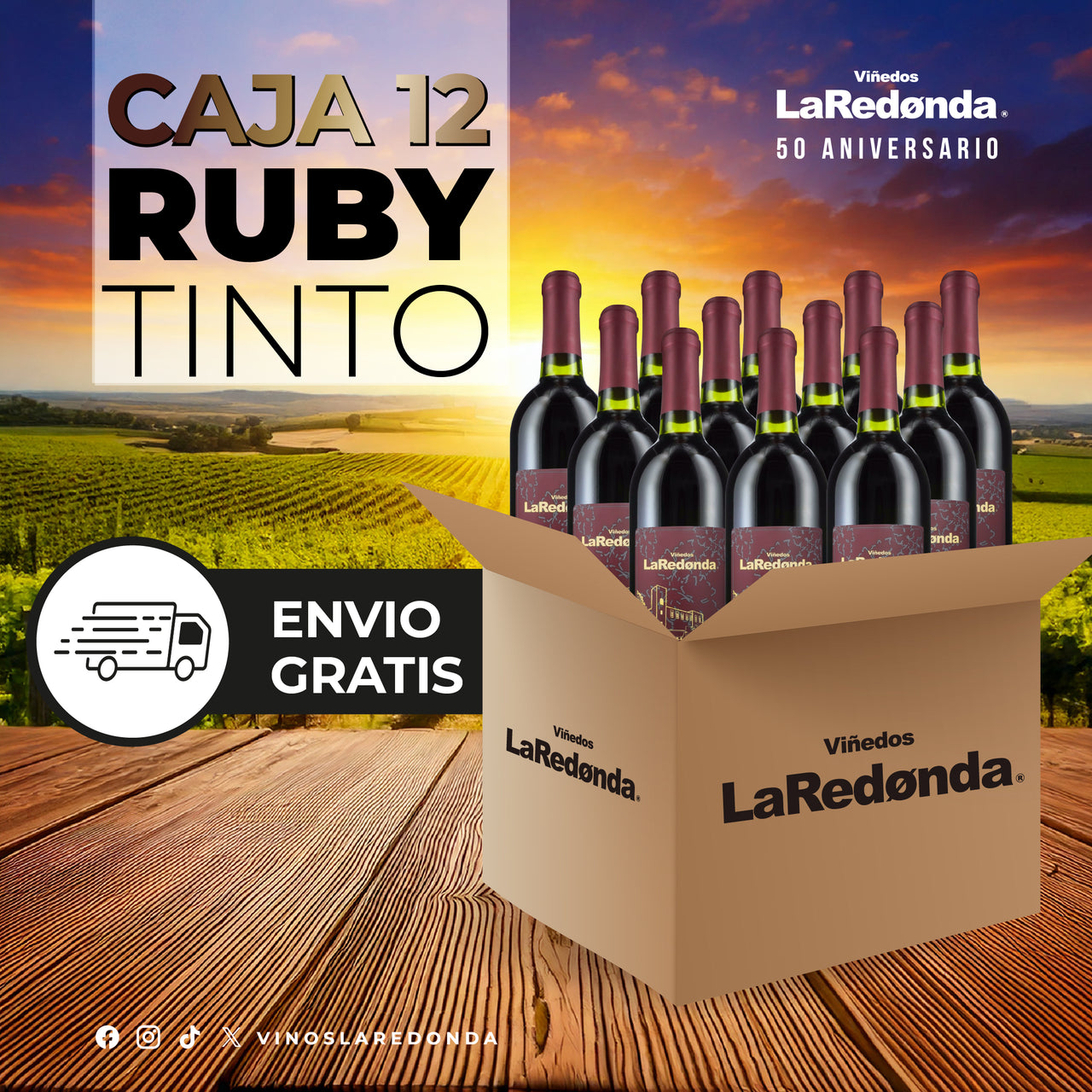 Caja de 12 Tinto Ruby