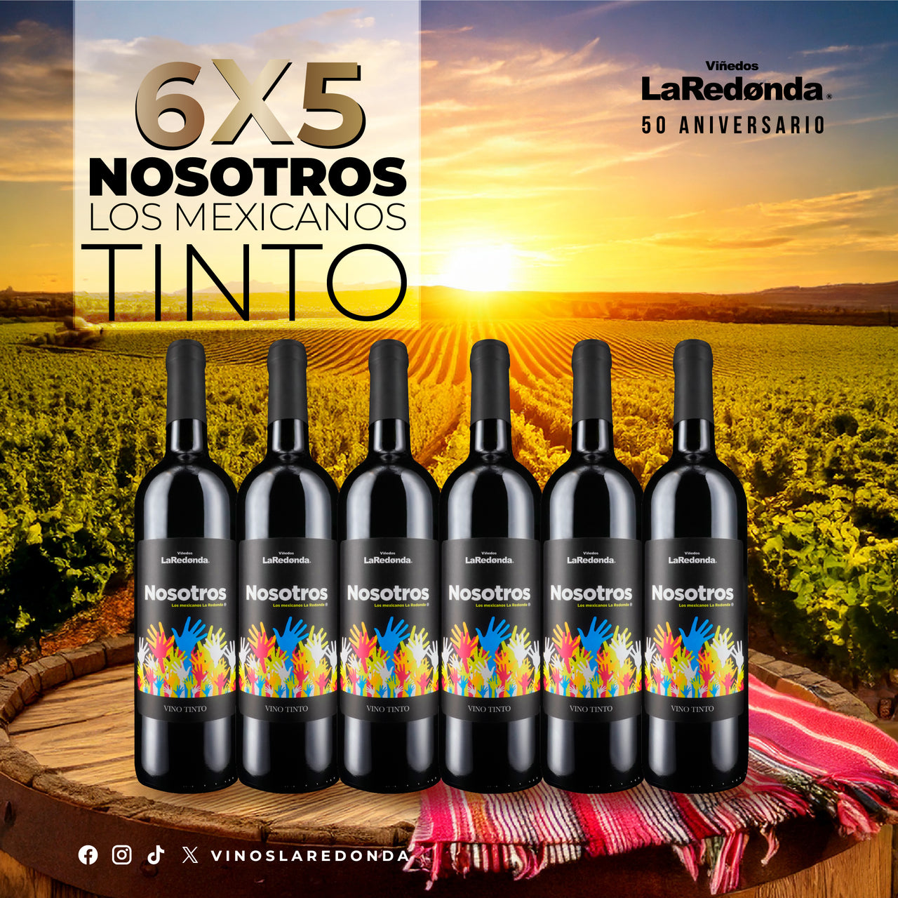 Caja de 6 Tinto Nosotros los Mexicanos
