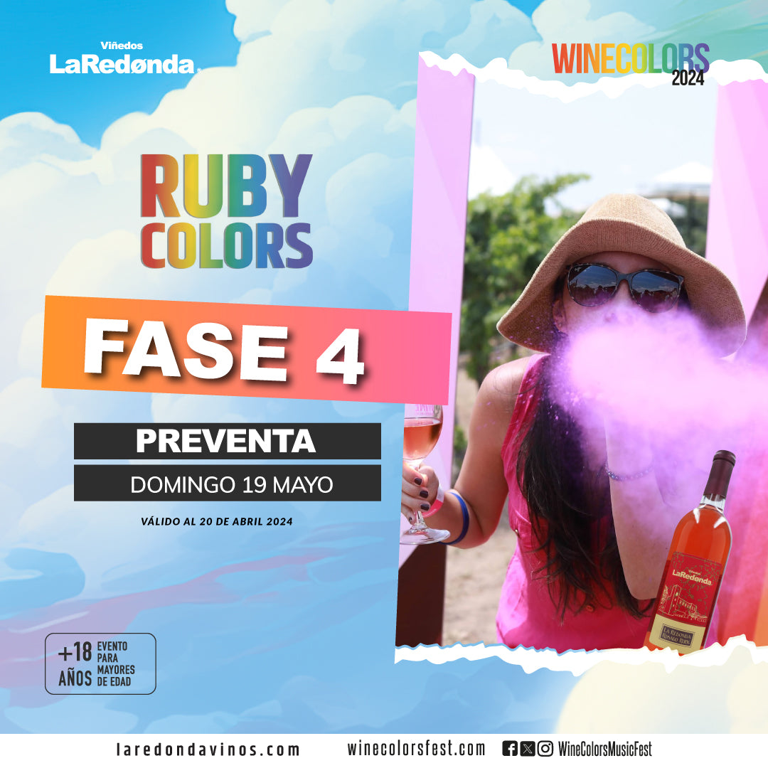 (Ruby Colors) Wine Colors Music Fest - Domingo, 19 de mayo de 2024